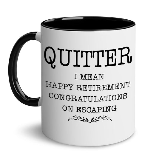 Retirement Gifts for Men Women - Quitter Gifts for Boss, Manager, Coworkers Office, Colleague, Goodbye, Farewell, Coworkers Leaving, Going Away for Coworker, Retirement Cup, Retired Mug 11oz