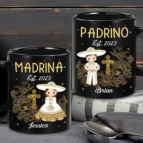 Godparents Proposal Mug Set, Padrino De Bautizo Cup Set, Bautizo Recuerdos Juego De 2 Tazas,God parents Presents Proposal, Quieren Ser Mis Padrinos, Quieres Ser Mi Madrina, Wedding Mug 11OZ