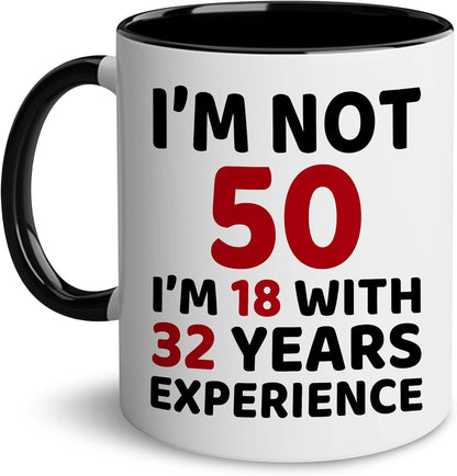 50th Birthday Gifts for Women, Men, Dad, Mom - 1974 Birthday Gifts for Women, 50 Years Old Birthday Gifts Coffee Mug for Wife, Friend, Sister, Her, Him, Brother, Colleague, Coworker, Christmas