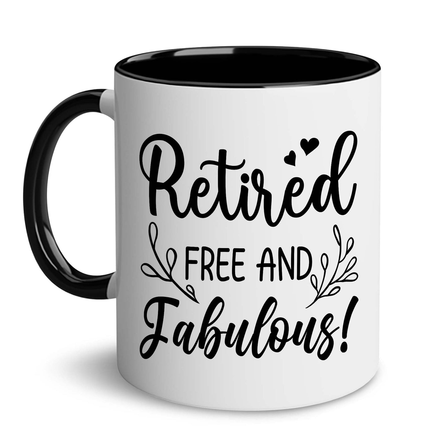 Retirement Gifts for Women - Retirement Mug - Happy Retired Gifts - Happy Retirement Gifts for Friends, Boss, Retired Free And Fabulous for Coworker, Teacher, Nurse, Mom, Grandma Mug 11OZ