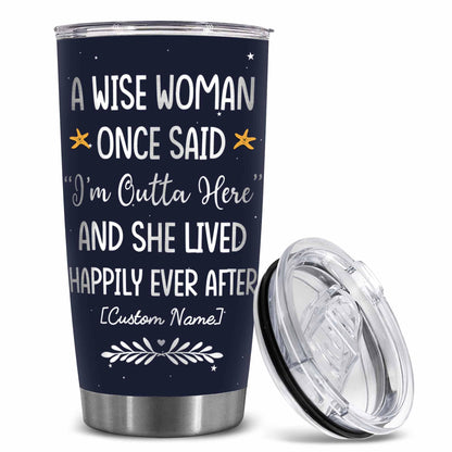 Stainless Steel 20.0 oz Tumbler, Vacuum Insulated Retirement New Job Goodbye Workplace Office Boss, BPA Free
