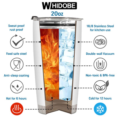 Stainless Steel 20.0 oz Tumbler, Vacuum Insulated Retirement New Job Goodbye Workplace Office Boss, BPA Free