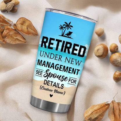 Retirement Gifts - Retirement Tumbler - Retired Not My Problem Any More Tumbler for Women Men Dad Mom Retired Calendar Tumbler Coworkers Idea for Fathers Mothers Day Birthday Christmas 20OZ