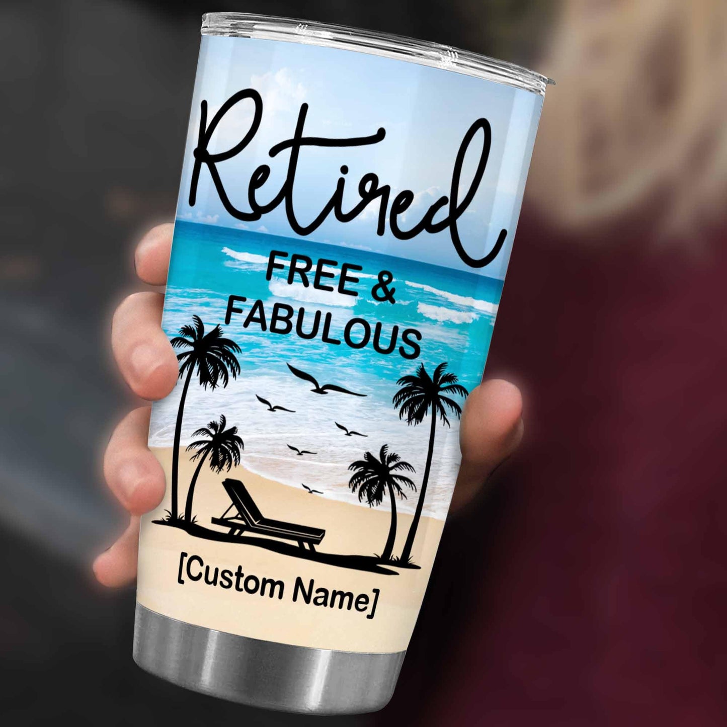 Retirement Gifts - Retirement Tumbler - Retired Not My Problem Any More Tumbler for Women Men Dad Mom Retired Calendar Tumbler Coworkers Idea for Fathers Mothers Day Birthday Christmas 20OZ