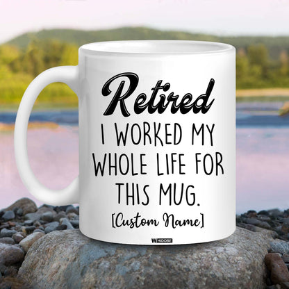 Funny Retirement Gift Mug Retired Not My Problem Any More Mug for Women Men Dad Mom Retired Calendar Mug Coworkers Office Family Idea for Her Nurse Mothers Day Birthday Anniversary Christmas