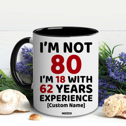 80th Birthday Gifts for Women, Men, Dad, Mom - 1944 Birthday Gifts for Women, 80 Years Old Birthday Gifts Coffee Mug for Wife, Friend, Sister, Her, Brother, Colleague, Coworker, Christmas