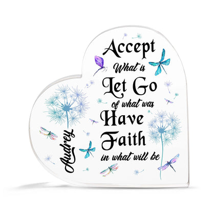 Christian Gifts, Family Religious Gifts for Men Women, Heart-shaped Christian Acrylic Plaque, Christmas Acrylic Plaque, Christian Decorations for Home, Religious Decor, Christian Friend Gifts