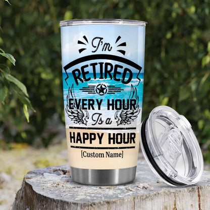 Retirement Gifts - Retirement Tumbler - Retired Not My Problem Any More Tumbler for Women Men Dad Mom Retired Calendar Tumbler Coworkers Idea for Fathers Mothers Day Birthday Christmas 20OZ