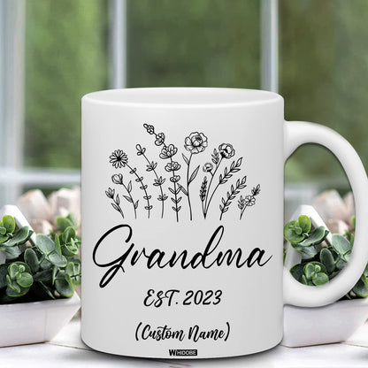 Grandma Gift Mug, New Baby Reveal Gift For Grandma, Grandma To Be From Daughter, Baby Pregnancy Announcement Gift, Cute Mug For Women Woman, New Grandmother, Mothers Day Cup Future Grandma
