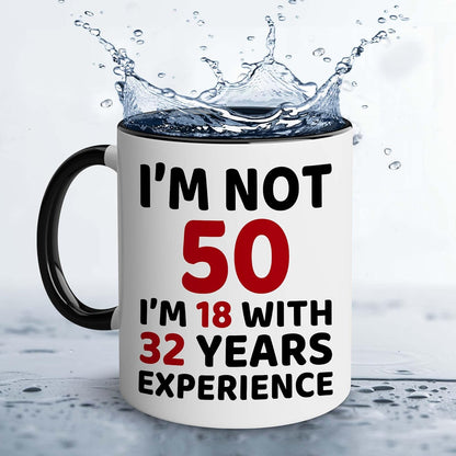 50th Birthday Gifts for Women, Men, Dad, Mom - 1974 Birthday Gifts for Women, 50 Years Old Birthday Gifts Coffee Mug for Wife, Friend, Sister, Her, Him, Brother, Colleague, Coworker, Christmas