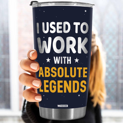 Stainless Steel 20.0 oz Tumbler, Vacuum Insulated Retirement New Job Goodbye Workplace Office Boss, BPA Free