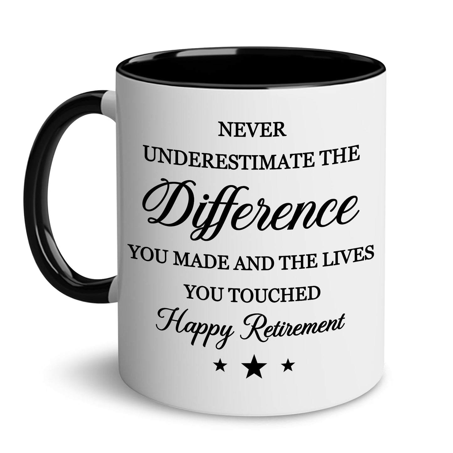 Happy Retirement Gifts for Men Women - Going Away Gifts for Boss, Manager, Coworkers Office, Colleague, Goodbye, Farewell, Coworkers Leaving, Quitter for Coworker, Retired Accent Mug 11oz