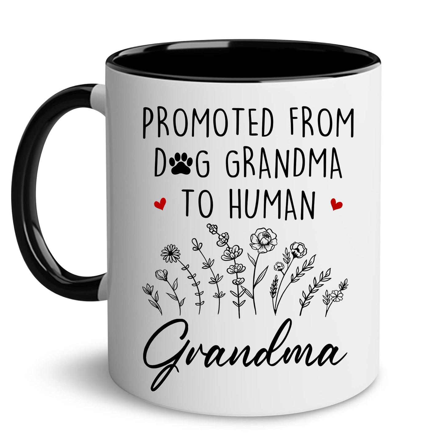 Grandma Gift Mug, New Baby Reveal Gift For Grandma, Grandma To Be From Daughter, Baby Pregnancy Announcement Gift, Cute Mug For Women Woman, New Grandmother, Mothers Day Cup Future Grandma