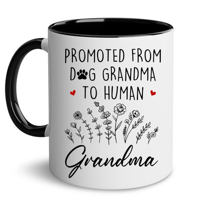 Grandma Gift Mug, New Baby Reveal Gift For Grandma, Grandma To Be From Daughter, Baby Pregnancy Announcement Gift, Cute Mug For Women Woman, New Grandmother, Mothers Day Cup Future Grandma