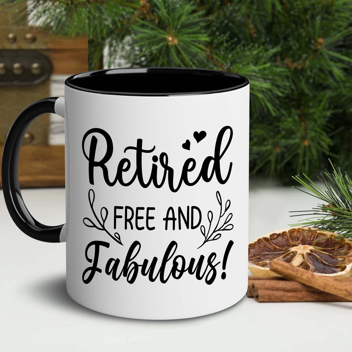 Retirement Gifts for Women - Retirement Mug - Happy Retired Gifts - Happy Retirement Gifts for Friends, Boss, Retired Free And Fabulous for Coworker, Teacher, Nurse, Mom, Grandma Mug 11OZ
