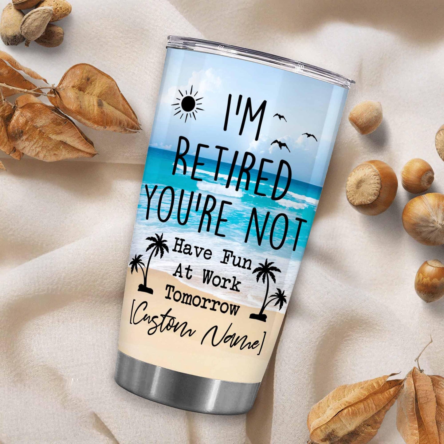 Retirement Gifts - Retirement Tumbler - Retired Not My Problem Any More Tumbler for Women Men Dad Mom Retired Calendar Tumbler Coworkers Idea for Fathers Mothers Day Birthday Christmas 20OZ
