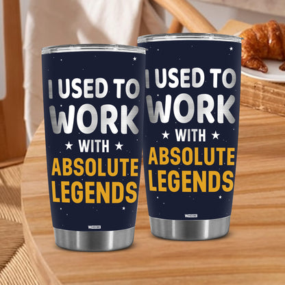 Stainless Steel 20.0 oz Tumbler, Vacuum Insulated Retirement New Job Goodbye Workplace Office Boss, BPA Free