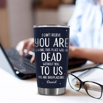 Stainless Steel 20.0 oz Tumbler, Vacuum Insulated Retirement New Job Goodbye Workplace Office Boss, BPA Free