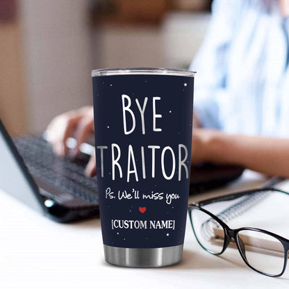 Stainless Steel 20.0 oz Tumbler, Vacuum Insulated Retirement New Job Goodbye Workplace Office Boss, BPA Free
