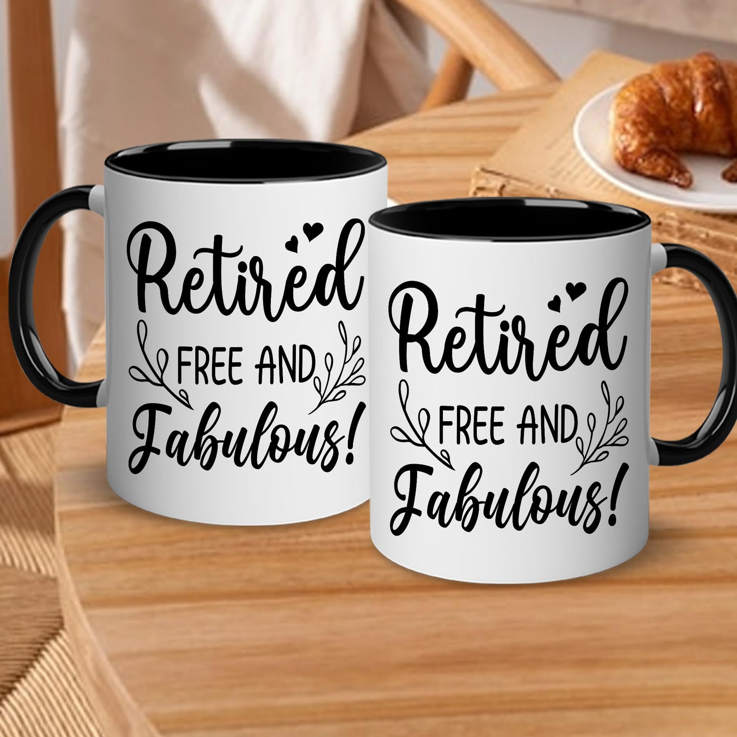 Retirement Gifts for Women - Retirement Mug - Happy Retired Gifts - Happy Retirement Gifts for Friends, Boss, Retired Free And Fabulous for Coworker, Teacher, Nurse, Mom, Grandma Mug 11OZ