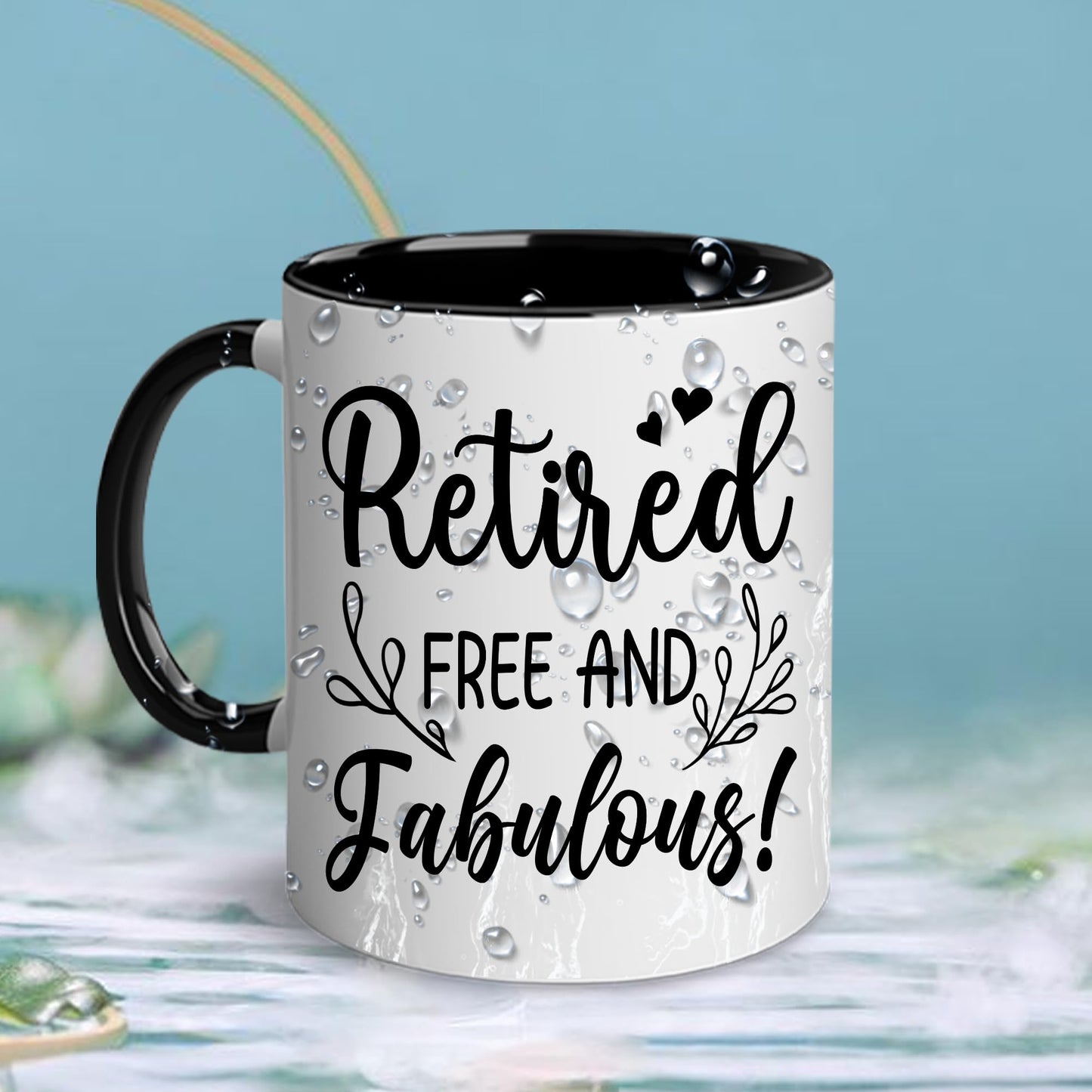 Retirement Gifts for Women - Retirement Mug - Happy Retired Gifts - Happy Retirement Gifts for Friends, Boss, Retired Free And Fabulous for Coworker, Teacher, Nurse, Mom, Grandma Mug 11OZ