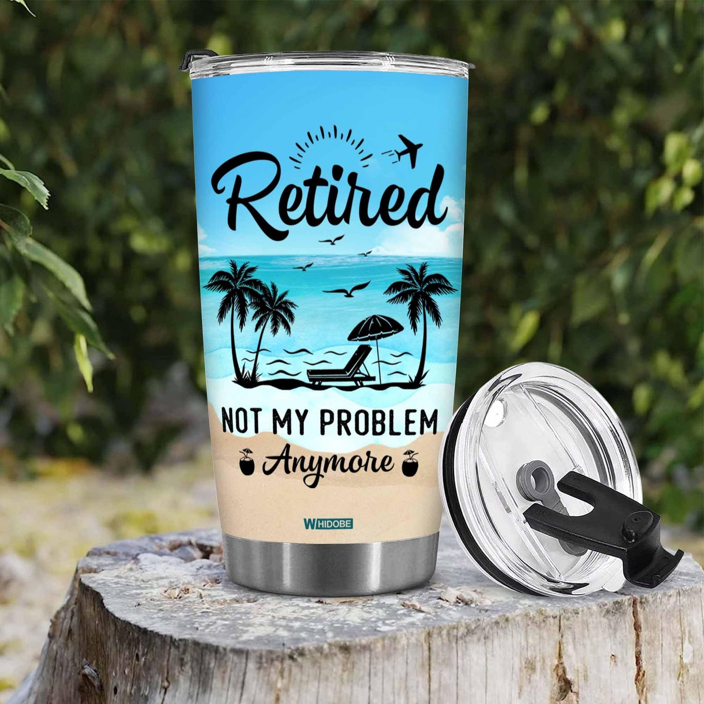 Retirement Gifts - Retirement Tumbler - Retired Not My Problem Any More Tumbler for Women Men Dad Mom Retired Calendar Tumbler Coworkers Idea for Fathers Mothers Day Birthday Christmas 20OZ