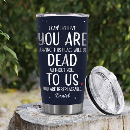 Stainless Steel 20.0 oz Tumbler, Vacuum Insulated Retirement New Job Goodbye Workplace Office Boss, BPA Free