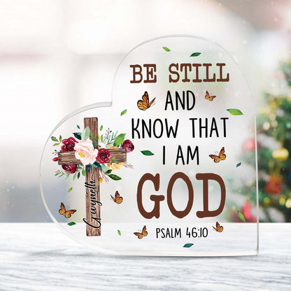 Christian Gifts, Family Religious Gifts for Men Women, Heart-shaped Christian Acrylic Plaque, Christmas Acrylic Plaque, Christian Decorations for Home, Religious Decor, Christian Friend Gifts