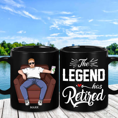 Retirement Gifts Retirement Mug Retired Mug The Legend Has Retired Mug for Women Men Dad Mom Retired Calendar Mug Coworkers Office Family Idea Her Mothers Fathers Day Birthday Christmas