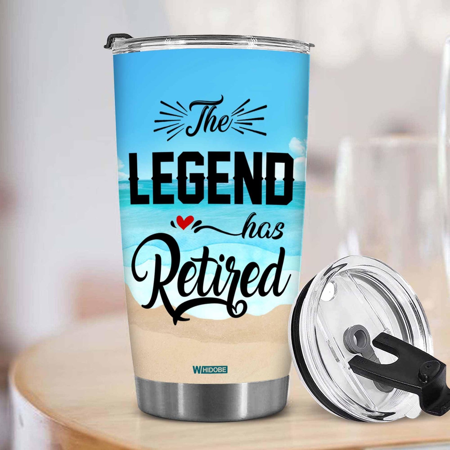 Retirement Gifts - Retirement Tumbler - The legend has retired Tumbler for Women Men Dad Mom Retired Calendar Tumbler Coworkers Idea for Fathers Mothers Day Birthday Christmas 20OZ