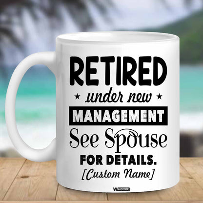 Funny Retirement Gift Mug Retired Not My Problem Any More Mug for Women Men Dad Mom Retired Calendar Mug Coworkers Office Family Idea for Her Nurse Mothers Day Birthday Anniversary Christmas