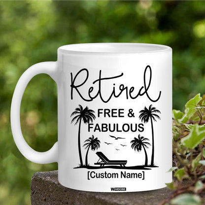 Funny Retirement Gift Mug Retired Not My Problem Any More Mug for Women Men Dad Mom Retired Calendar Mug Coworkers Office Family Idea for Her Nurse Mothers Day Birthday Anniversary Christmas