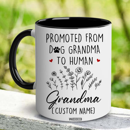 Grandma Gift Mug, New Baby Reveal Gift For Grandma, Grandma To Be From Daughter, Baby Pregnancy Announcement Gift, Cute Mug For Women Woman, New Grandmother, Mothers Day Cup Future Grandma
