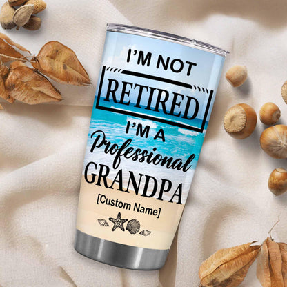 Retirement Gifts - Retirement Tumbler - Retired Not My Problem Any More Tumbler for Women Men Dad Mom Retired Calendar Tumbler Coworkers Idea for Fathers Mothers Day Birthday Christmas 20OZ