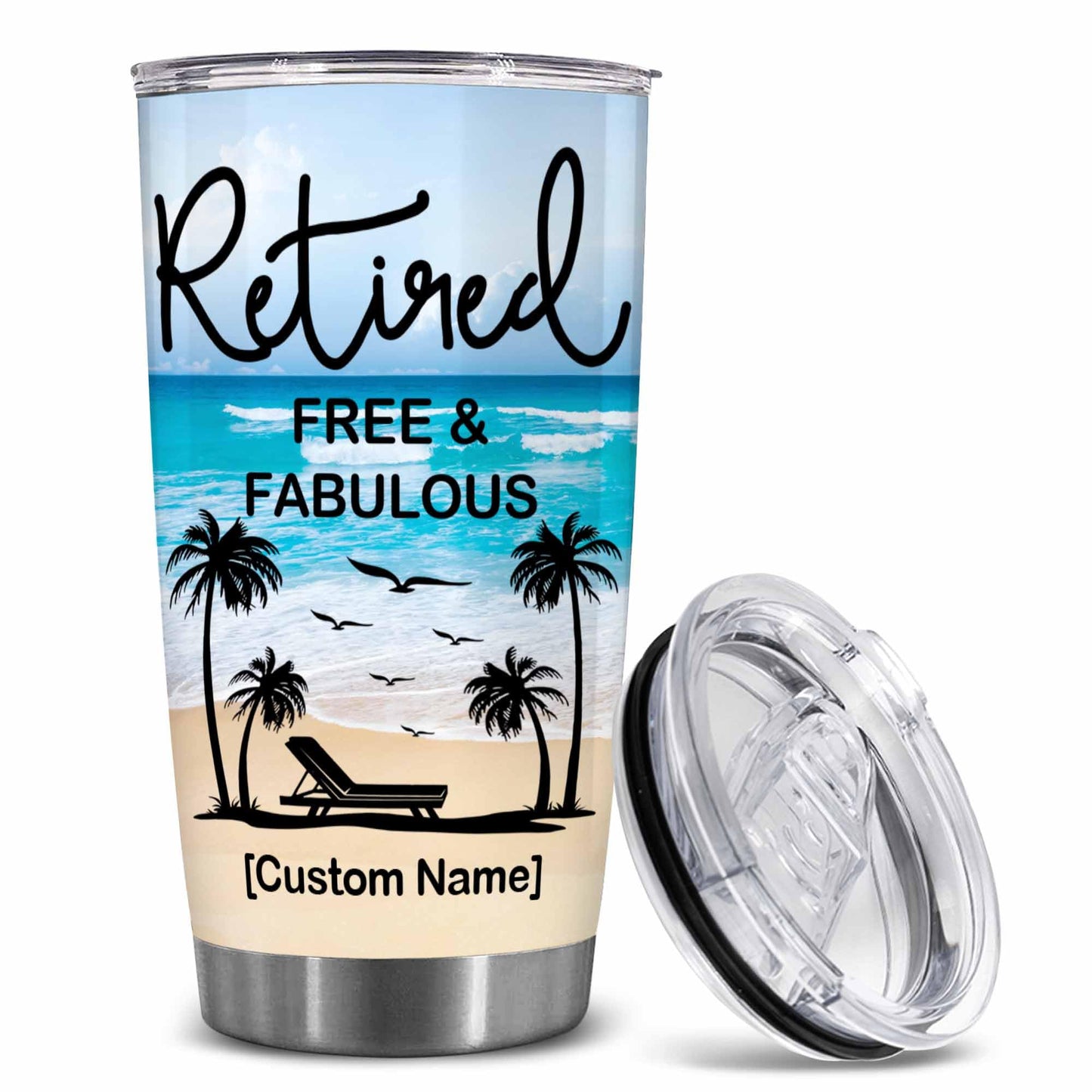 Retirement Gifts - Retirement Tumbler - Retired Not My Problem Any More Tumbler for Women Men Dad Mom Retired Calendar Tumbler Coworkers Idea for Fathers Mothers Day Birthday Christmas 20OZ