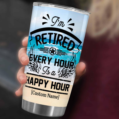 Retirement Gifts - Retirement Tumbler - Retired Not My Problem Any More Tumbler for Women Men Dad Mom Retired Calendar Tumbler Coworkers Idea for Fathers Mothers Day Birthday Christmas 20OZ