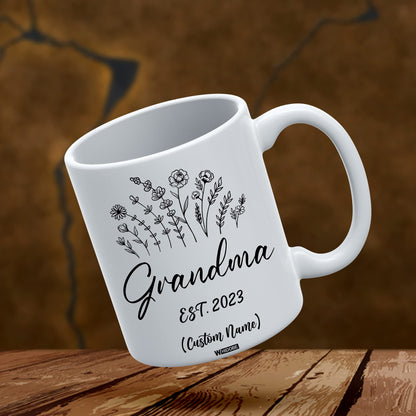 Grandma Gift Mug, New Baby Reveal Gift For Grandma, Grandma To Be From Daughter, Baby Pregnancy Announcement Gift, Cute Mug For Women Woman, New Grandmother, Mothers Day Cup Future Grandma