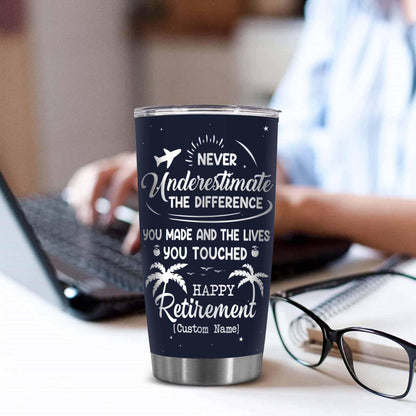 Stainless Steel 20.0 oz Tumbler, Vacuum Insulated Retirement New Job Goodbye Workplace Office Boss, BPA Free