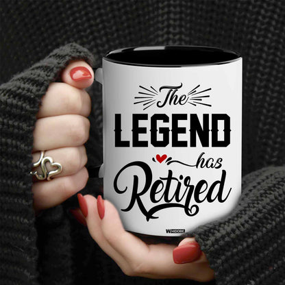 Retirement Gifts Retirement Mug Retired Mug The Legend Has Retired Mug for Women Men Dad Mom Retired Calendar Mug Coworkers Office Family Idea Her Mothers Fathers Day Birthday Christmas