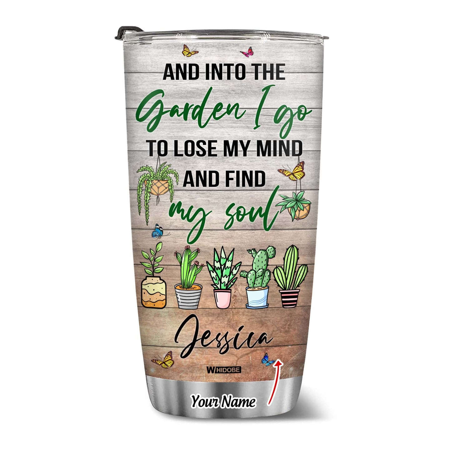 Stainless Steel Gardening Mug, 20 oz, Plant Lover's Tumbler, Insulated Drinking Cup