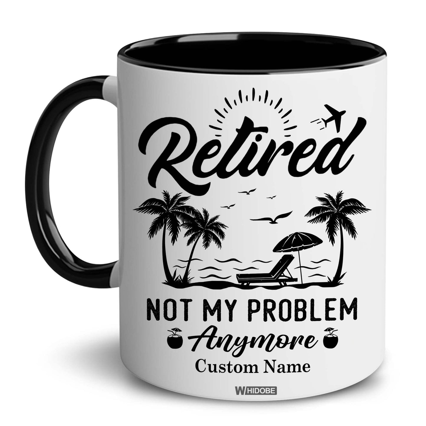 Funny Retirement Gift Mug Retired Not My Problem Any More Mug for Women Men Dad Mom Retired Calendar Mug Coworkers Office Family Idea for Her Nurse Mothers Day Birthday Anniversary Christmas