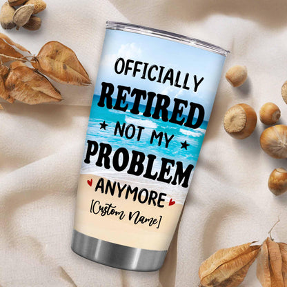 Retirement Gifts - Retirement Tumbler - The legend has retired Tumbler for Women Men Dad Mom Retired Calendar Tumbler Coworkers Idea for Fathers Mothers Day Birthday Christmas 20OZ