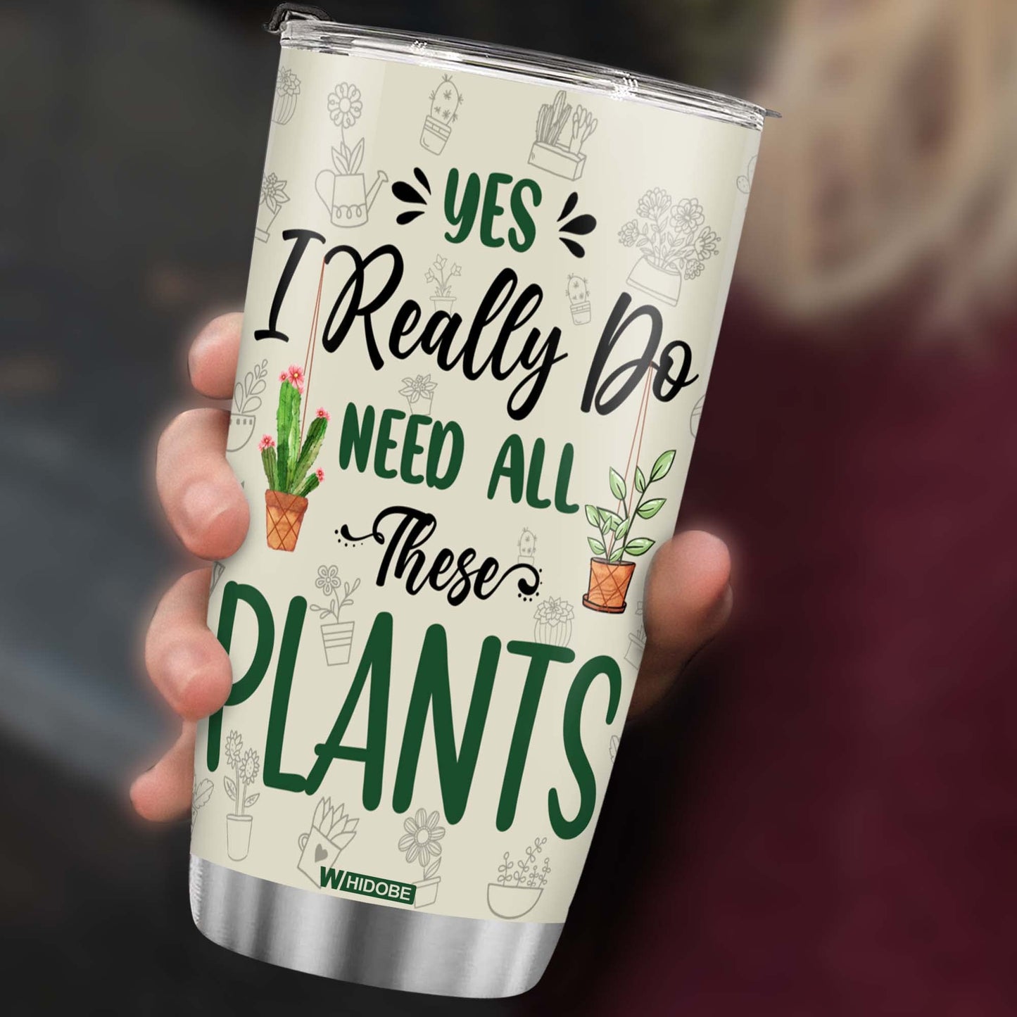 Stainless Steel Gardening Mug, 20 oz, Plant Lover's Tumbler, Insulated Drinking Cup
