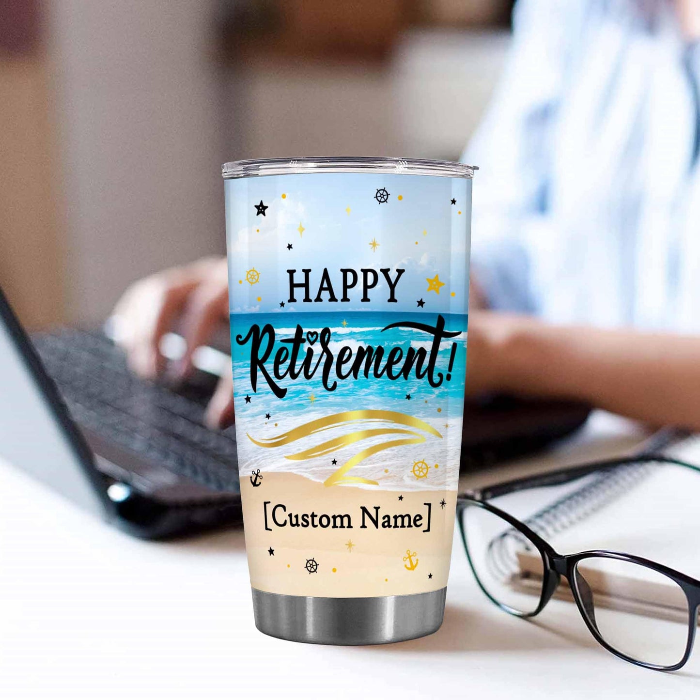 Retirement Gifts - Retirement Tumbler - Retired Not My Problem Any More Tumbler for Women Men Dad Mom Retired Calendar Tumbler Coworkers Idea for Fathers Mothers Day Birthday Christmas 20OZ