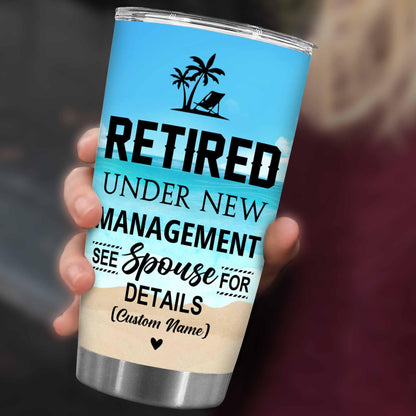 Retirement Gifts - Retirement Tumbler - Retired Not My Problem Any More Tumbler for Women Men Dad Mom Retired Calendar Tumbler Coworkers Idea for Fathers Mothers Day Birthday Christmas 20OZ