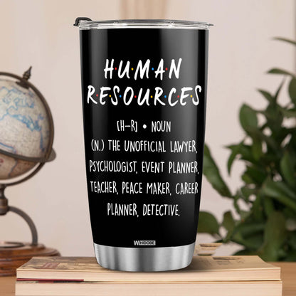 Human Resources Gifts for Women, Men, Dad, Mom, HR Mug, Funny HR Gifts for Women, Human Resources Office Decor, HR Gifts for Coworkers, Gift for HR Accent Black Mug, Mothers Fathers Day