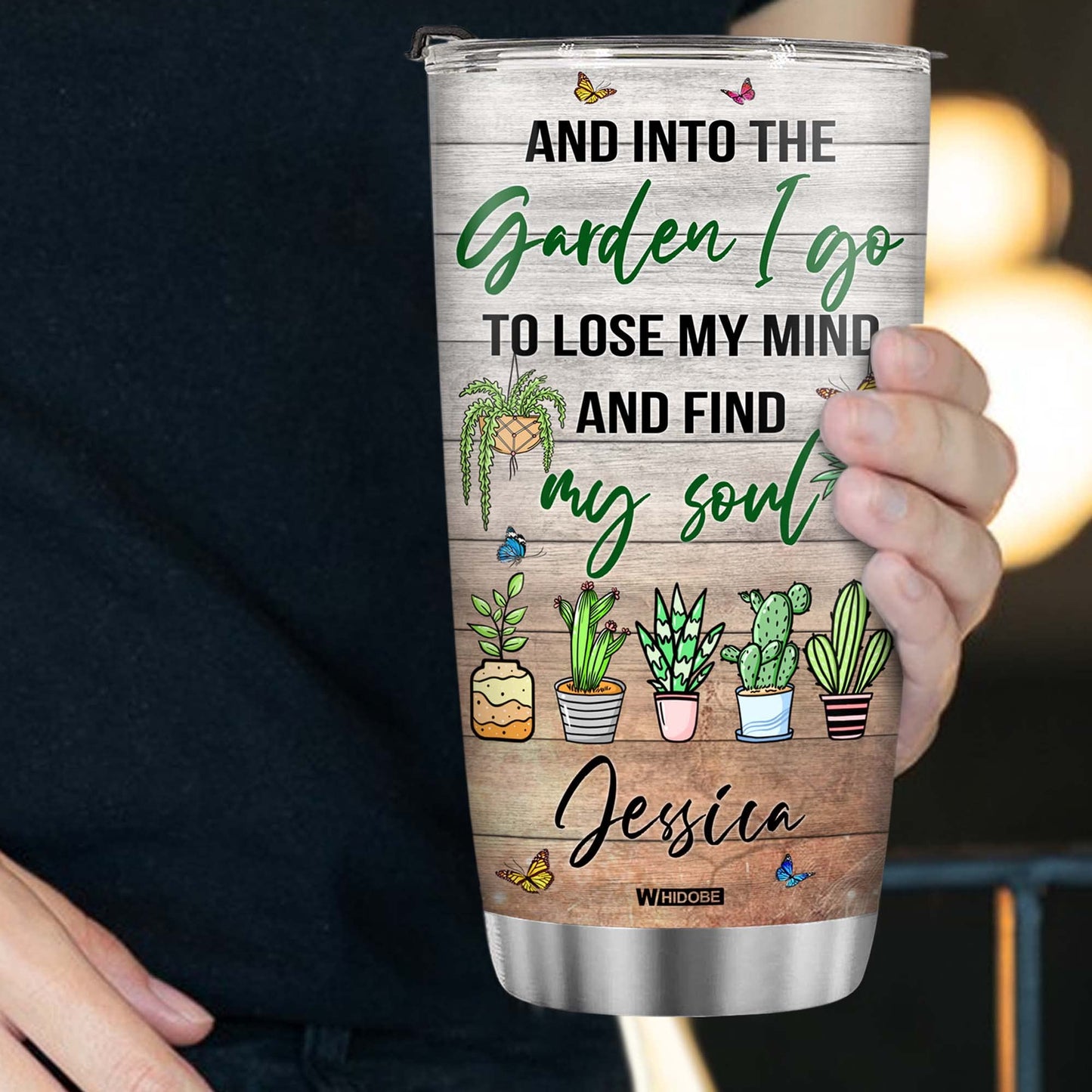 Stainless Steel Gardening Mug, 20 oz, Plant Lover's Tumbler, Insulated Drinking Cup
