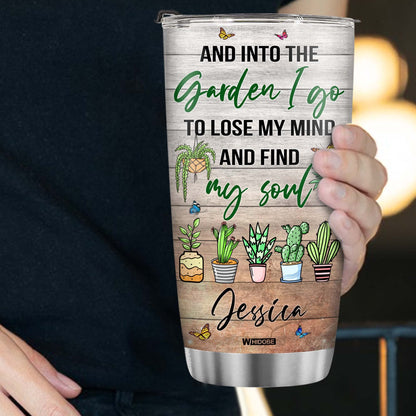 Stainless Steel Gardening Mug, 20 oz, Plant Lover's Tumbler, Insulated Drinking Cup