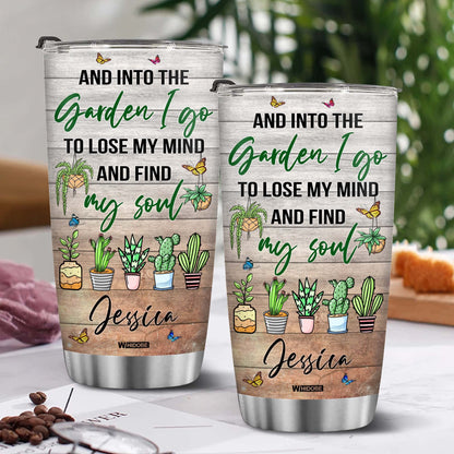 Stainless Steel Gardening Mug, 20 oz, Plant Lover's Tumbler, Insulated Drinking Cup