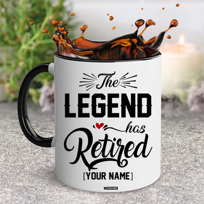 Retirement Gifts Retirement Mug Retired Mug The Legend Has Retired Mug for Women Men Dad Mom Retired Calendar Mug Coworkers Office Family Idea Her Mothers Fathers Day Birthday Christmas